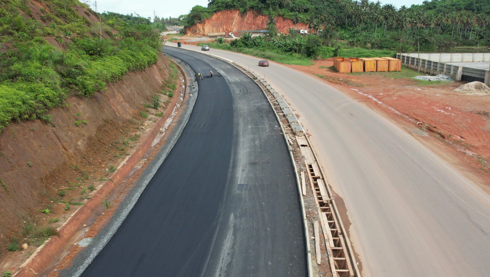 A Big Push road project underway.