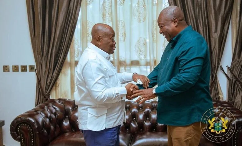 Mr Akufo-Addo (Left) and John Mahama