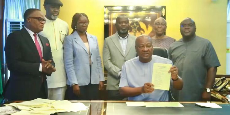 Mahama assents to five new Bills passed by Parliament