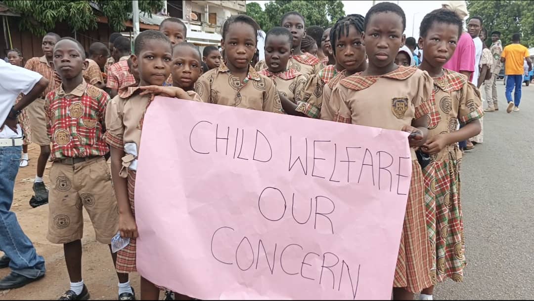 Private basic schools in Wa embark on a health walk to promote pupils' fitness