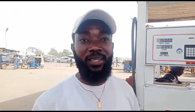 Bright Botiba, a fuel attendant at Nasona Oil in Bolgatanga speak to 3News