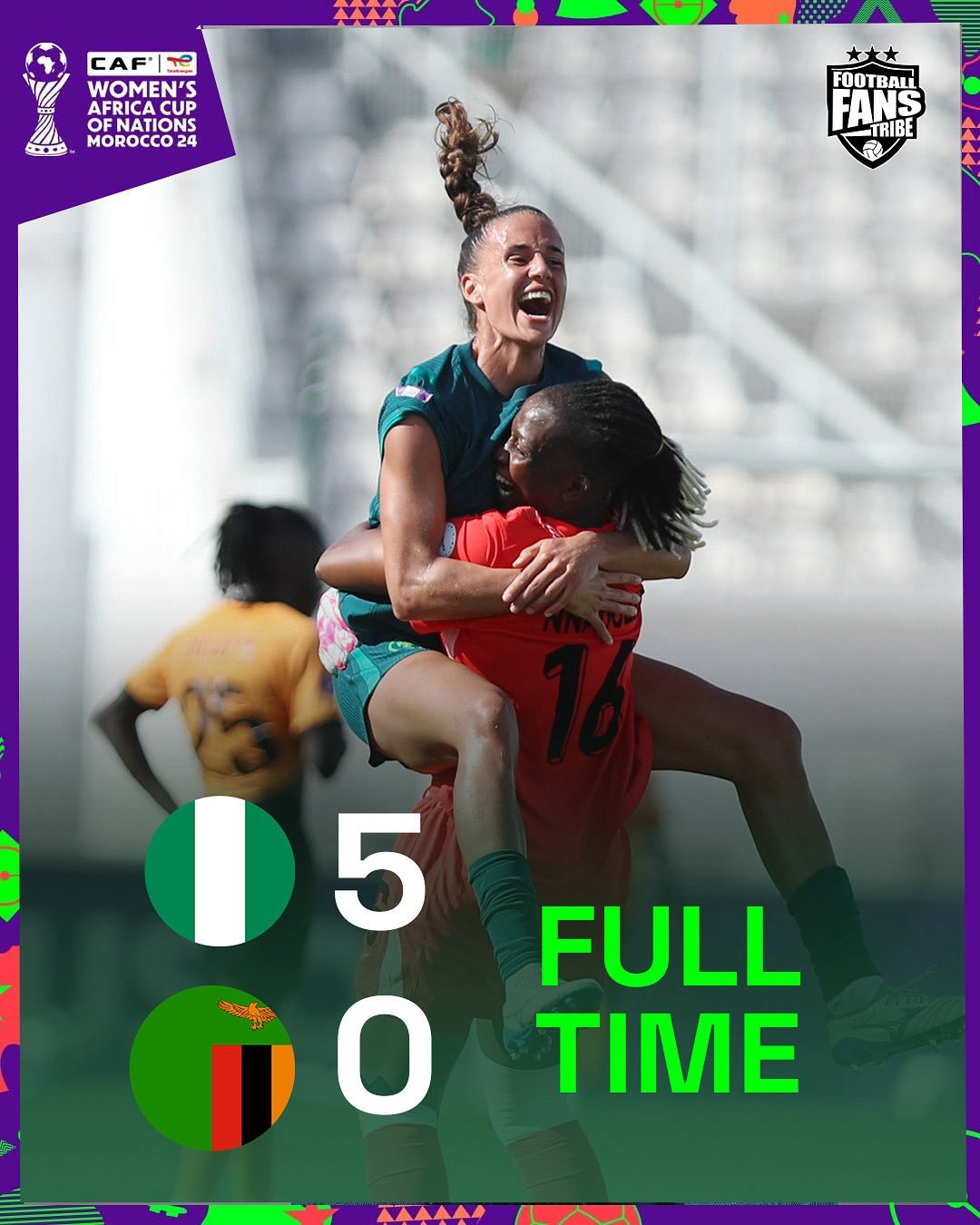 2024 WAFCON: Nigeria stomps into semifinals with resounding triumph over Zambia