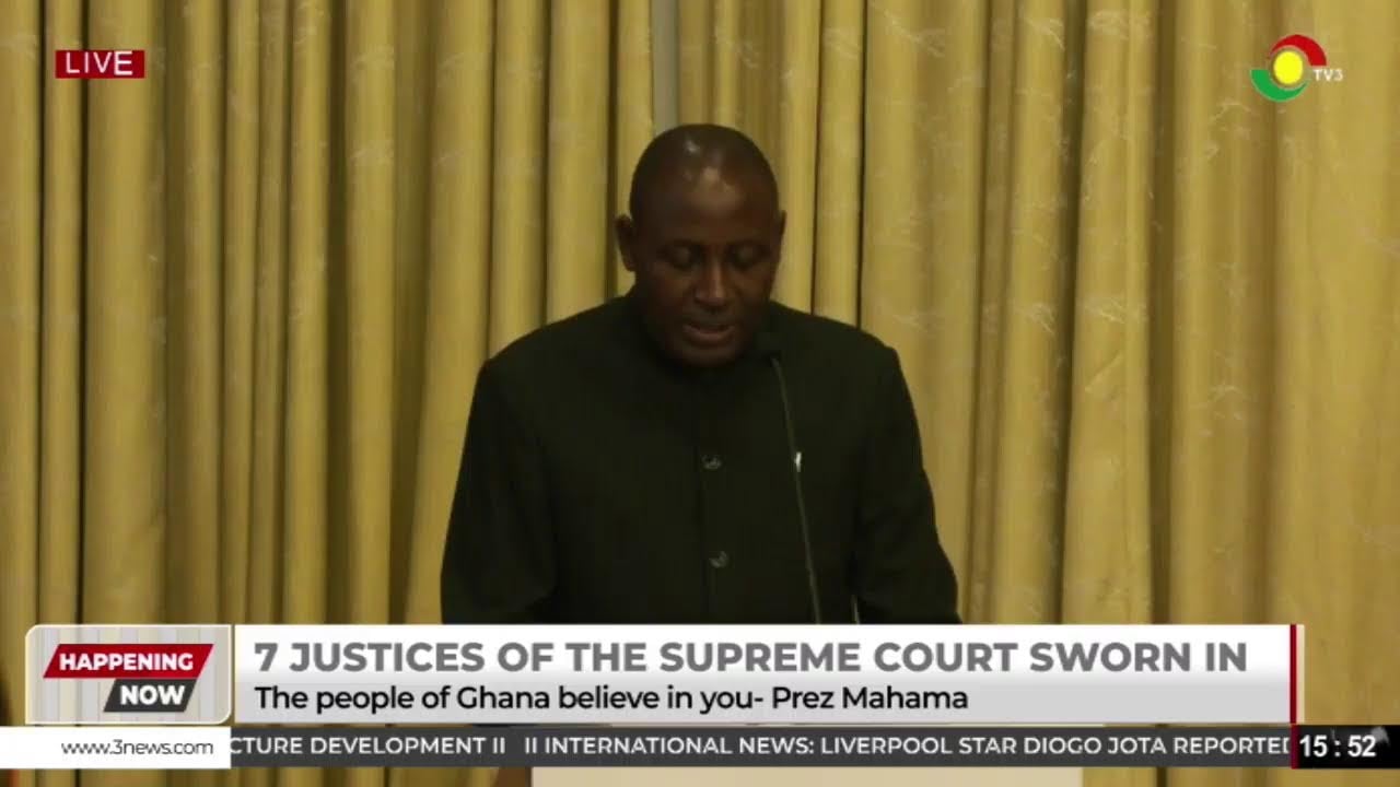 LIVE: President Mahama swears in seven newly approved Justices of the Supreme Court|| 03-07-2025