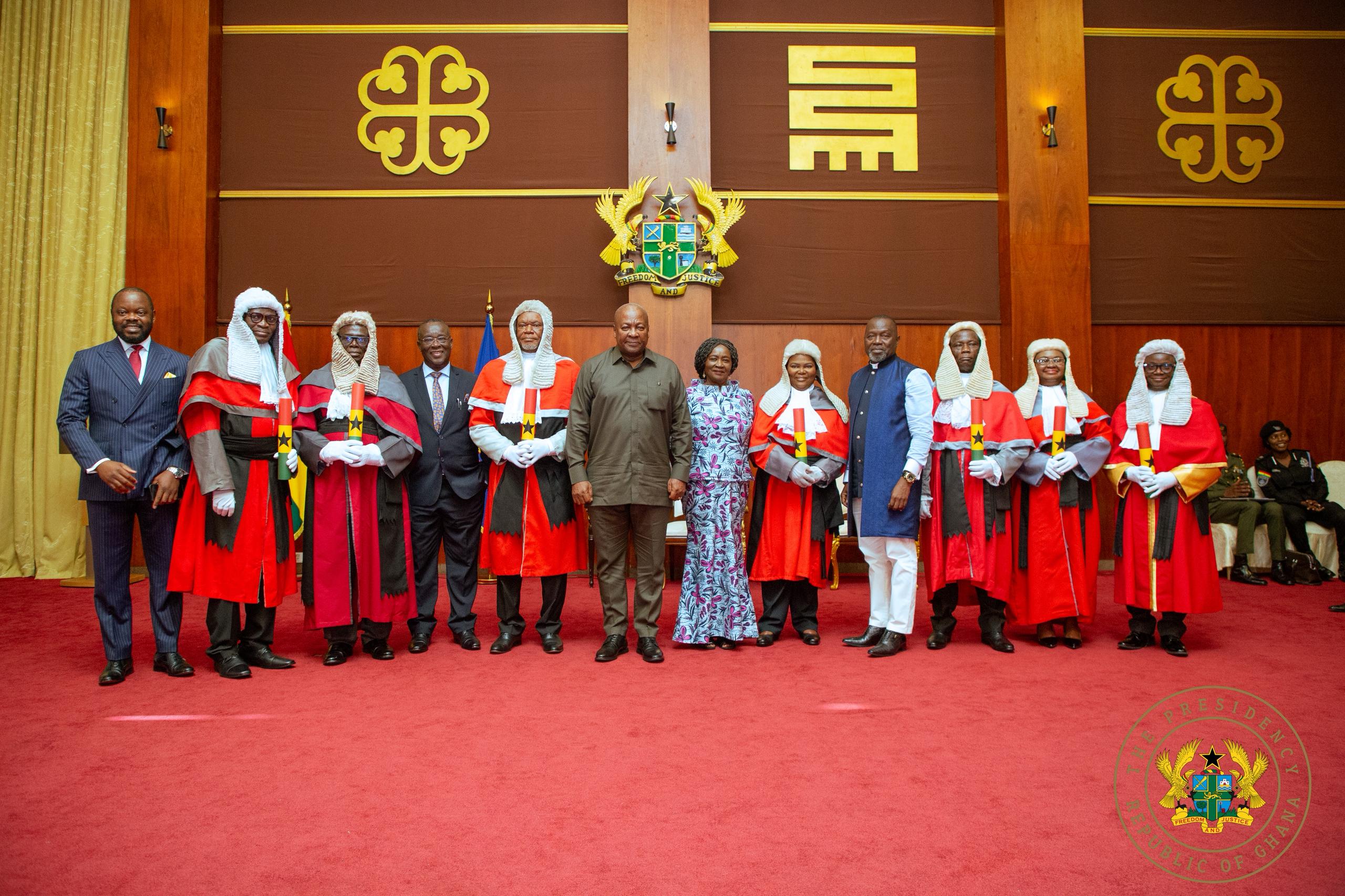 Photos: 7 newly sworn in Supreme Court judges receive scroll of office