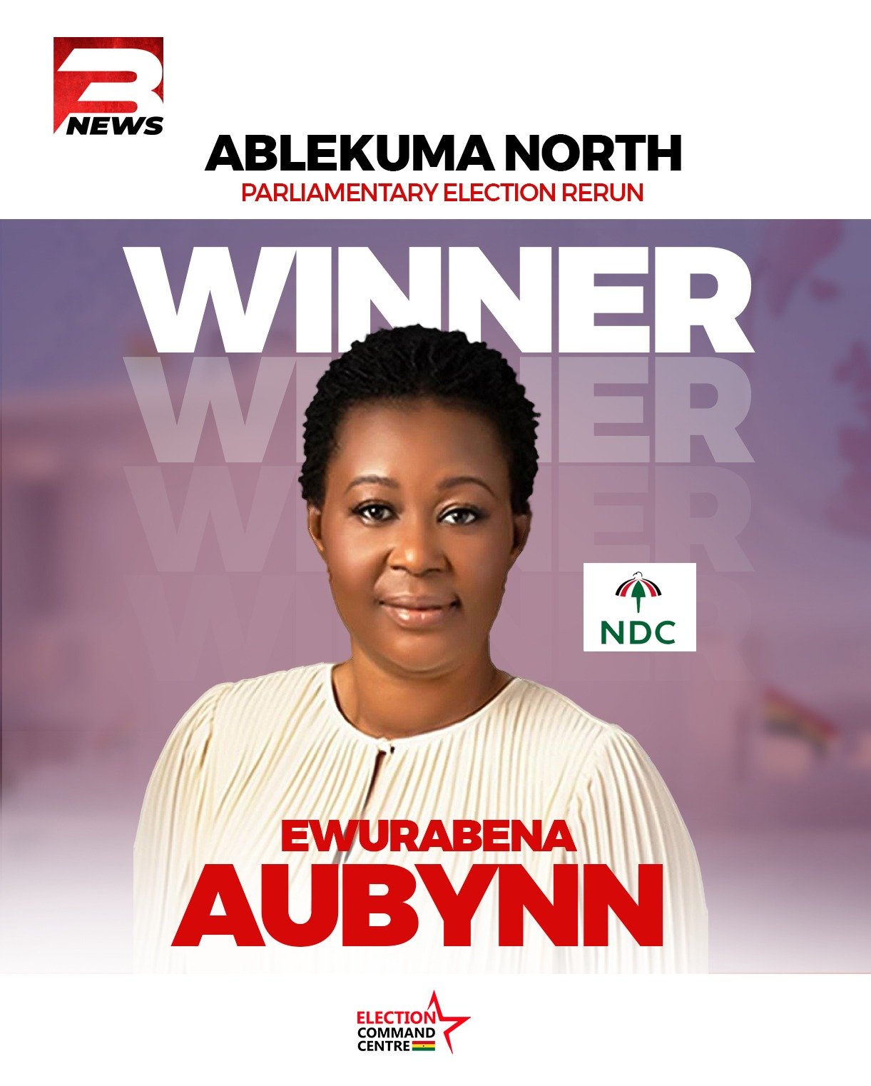 Ewurabena Aubynn wins Ablekuma North parliamentary seat