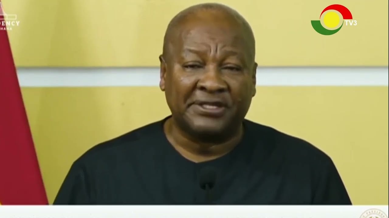 Full Video: President John Mahama’s address to the nation on GAF helicopter crash