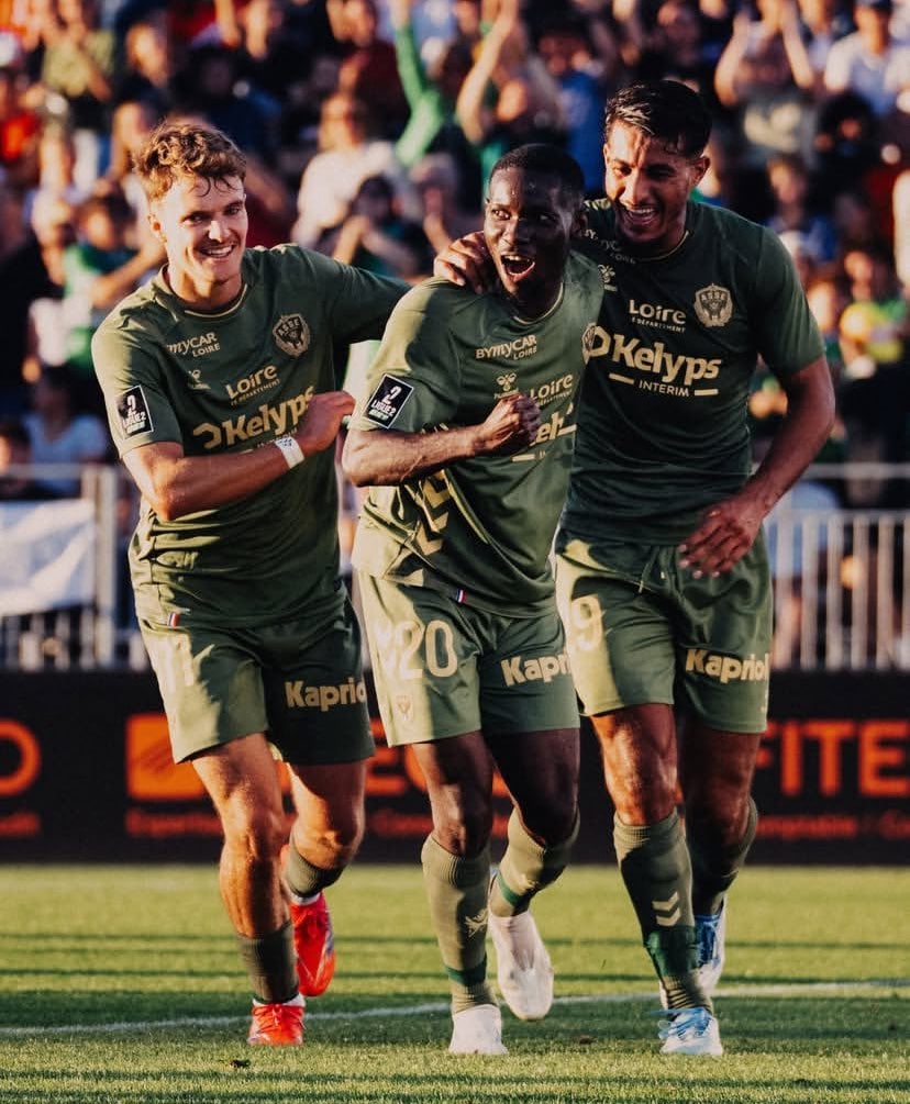 Ghanaian players abroad: Augustine Boakye starts Ligue 2 journey with a goal for Saint-Etienne