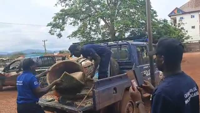 Juaboso: Blue Water Guards arrest six for illegal mining