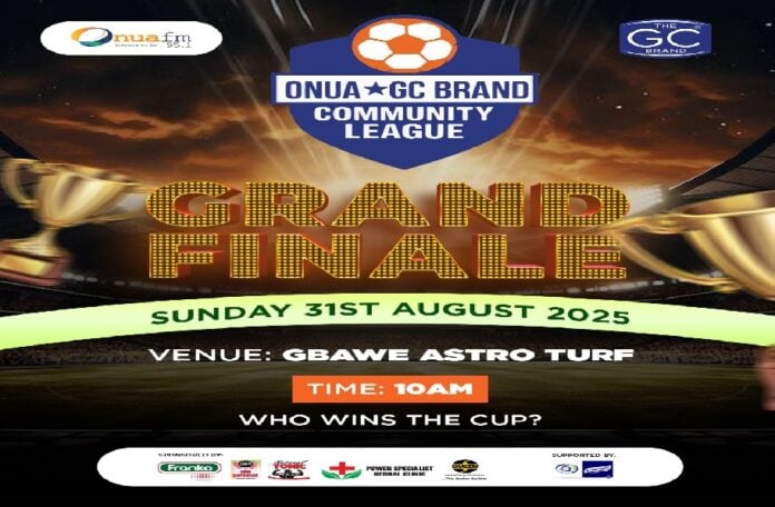 Onua-GC Brand Community League grand finale scheduled for Gbawe on Aug. 31