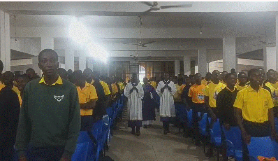 Requiem Mass underway at Pope John Senior High School in honour of Omane Boamah