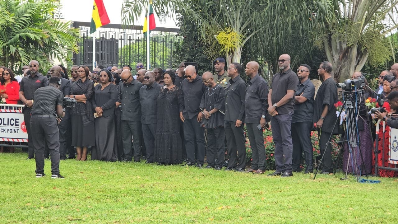 Watch Full Video: Tragic Helicopter Crash – President Mahama Lays Flowers in Honour of Crash Victims