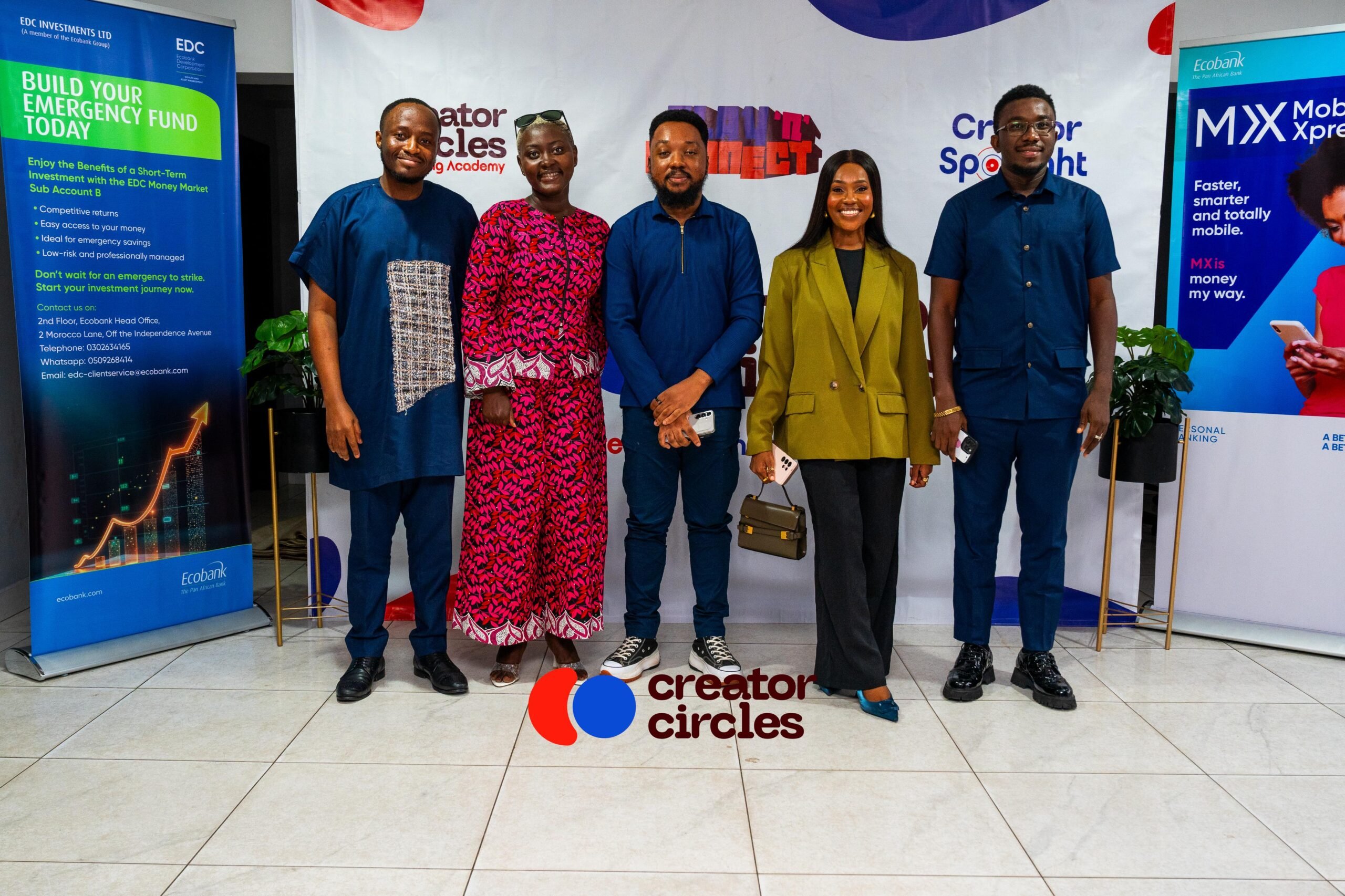 Ecobank and MG Digital empower over 50 influencers with branding and financial tips at Creator Circles event
