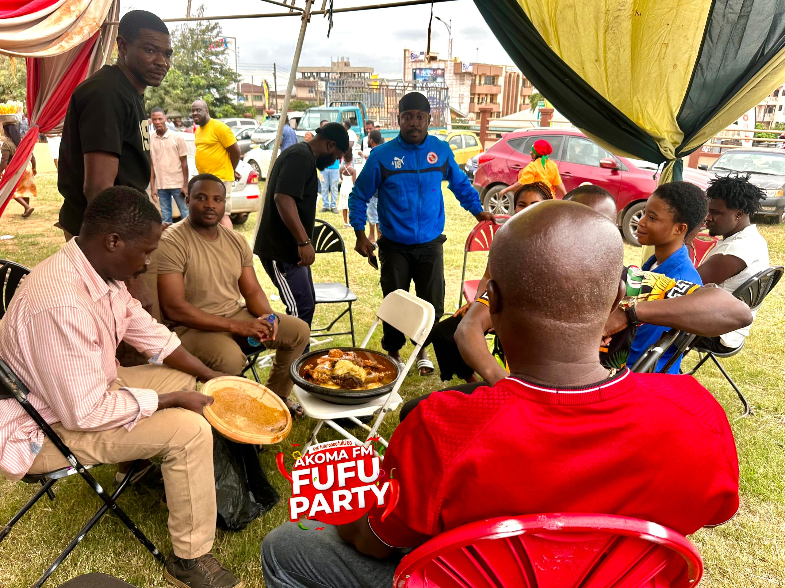 Fufuo lovers take over Asokwa M/A Basic School for Akoma 87.9FM Fufuo Party