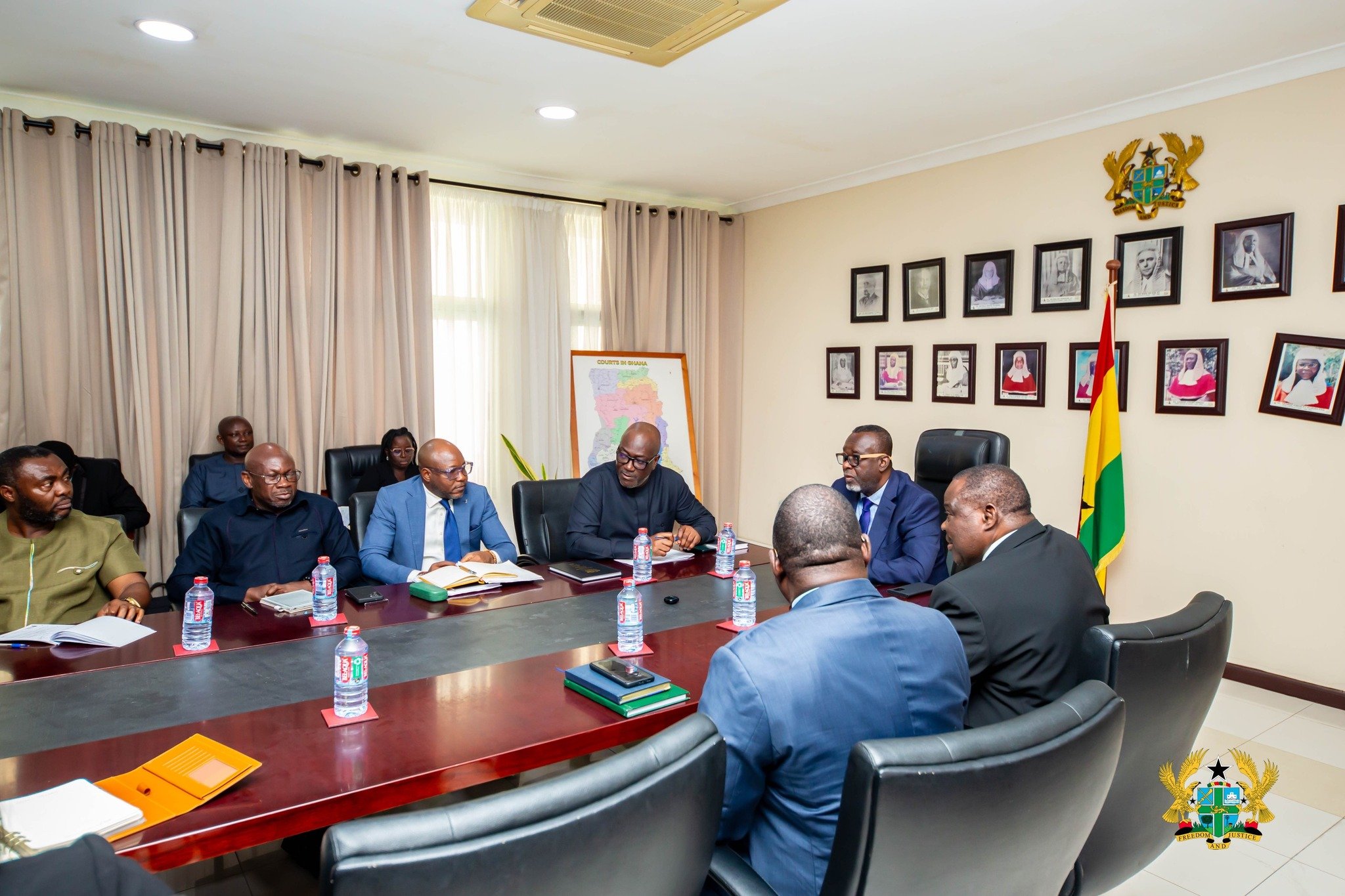 Acting Chief Justice discusses size and jurisdictions of Ghana’s Supreme Court and other superior courts with CRC