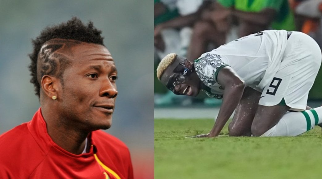 I know these tricks- Asamoah Gyan casts doubt on Osimhen’s injury