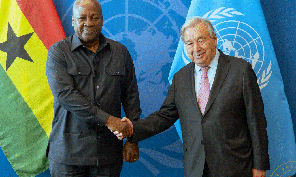80th UNGA: Mahama meets António Guterres, says Ghana and UNDP will continue to collaborate in line with ‘Resetting Ghana’ Agenda