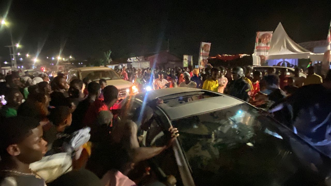 Akwatia by-election: NDC supporters block road; jubilate ahead of official declaration