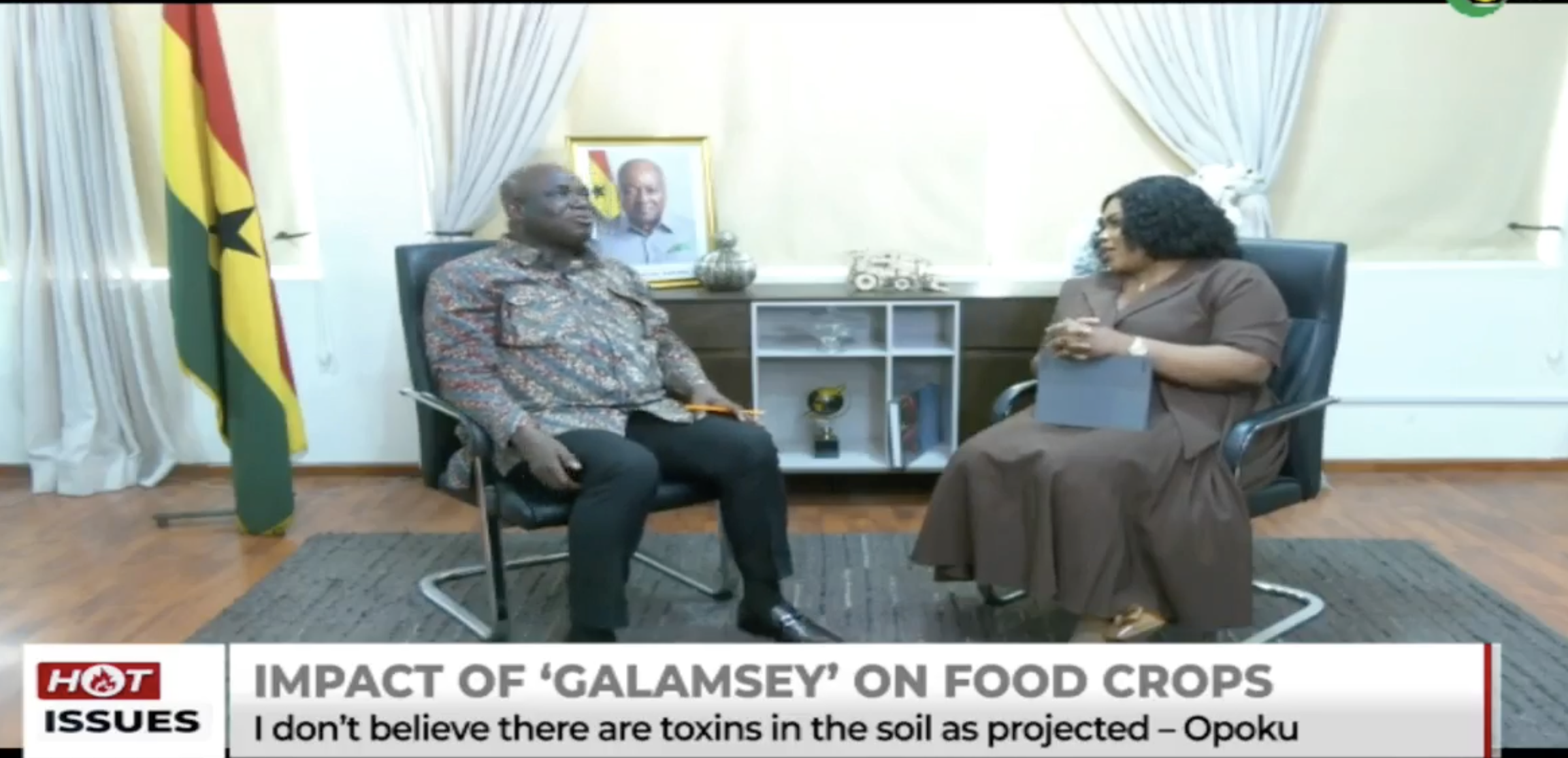 Agric Minister Eric Opoku warns galamsey threatens food security, projects bumper harvest for 2025