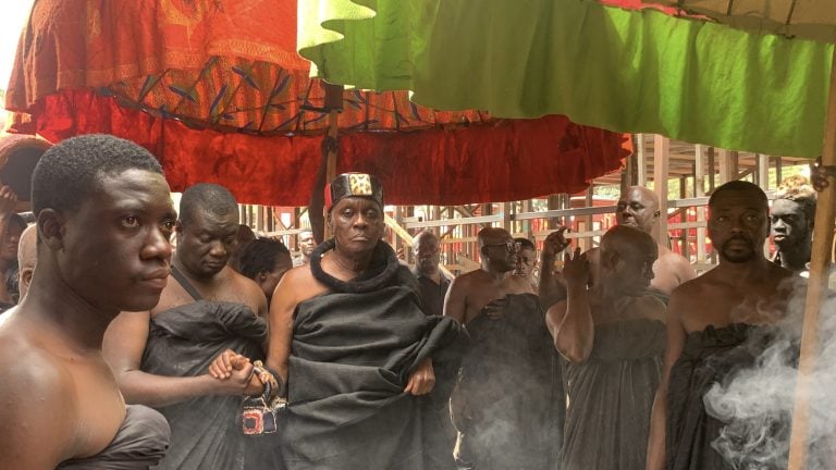 Juaben Manhene Nana Otuo Siriboe mourns with Asantehene