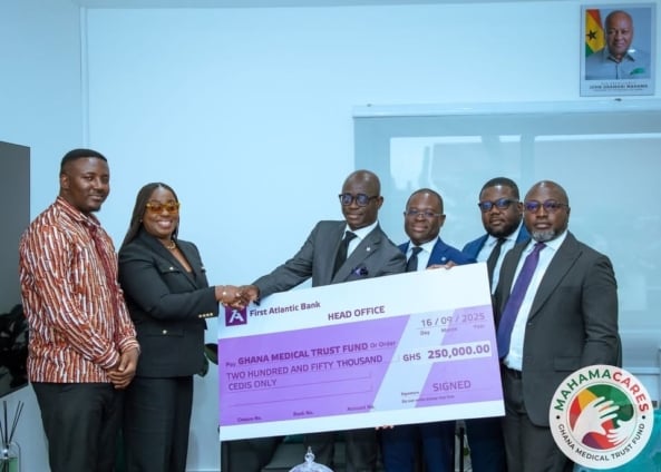 First Atlantic Bank supports Ghana Medical Trust Fund with GHC250,000