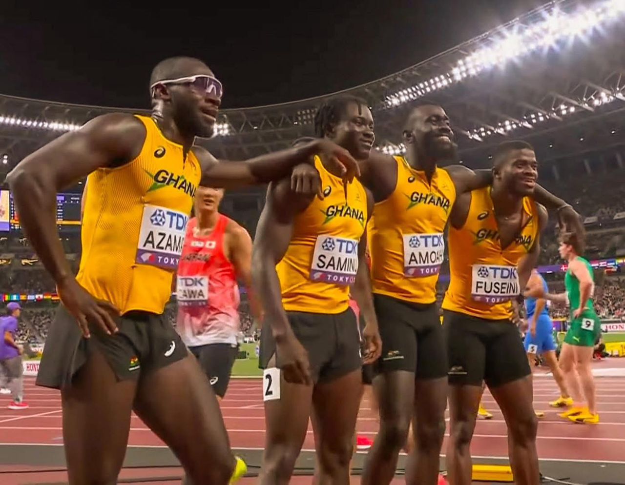 Video: Watch how Ghana’s 4x100m team set new national record to reach World Athletics Championships final