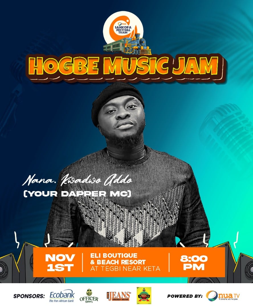 Onua Sankofa Festival Train presents Hogbe Music Jam on November 1