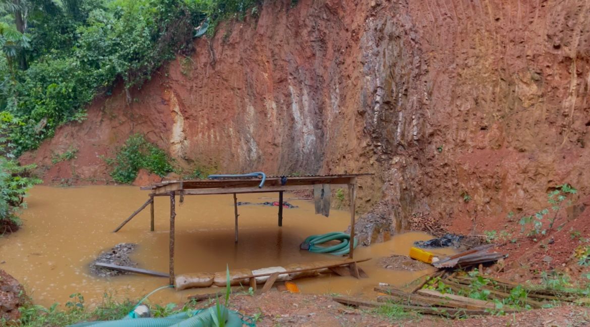 Galamsey is destroying our lands – Farmers at Ahwenease call for tougher measures