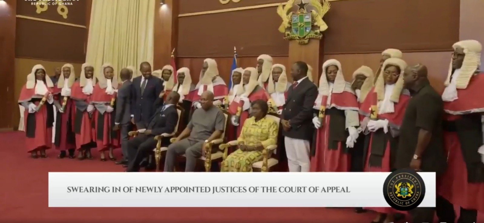 President swears in new appeals court judges