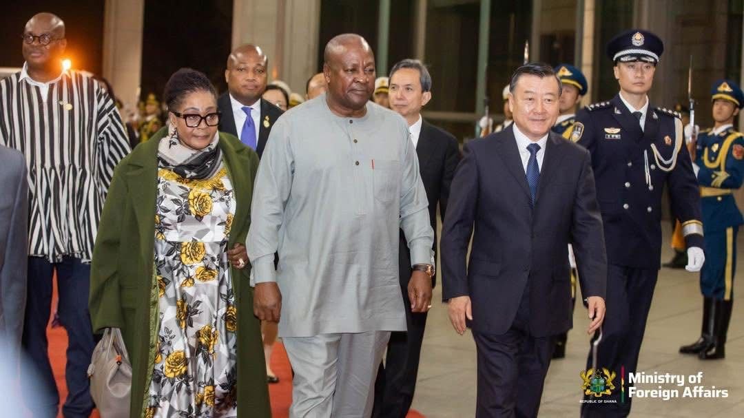 President Mahama arrives in China for Global Leaders’ Meeting on Women