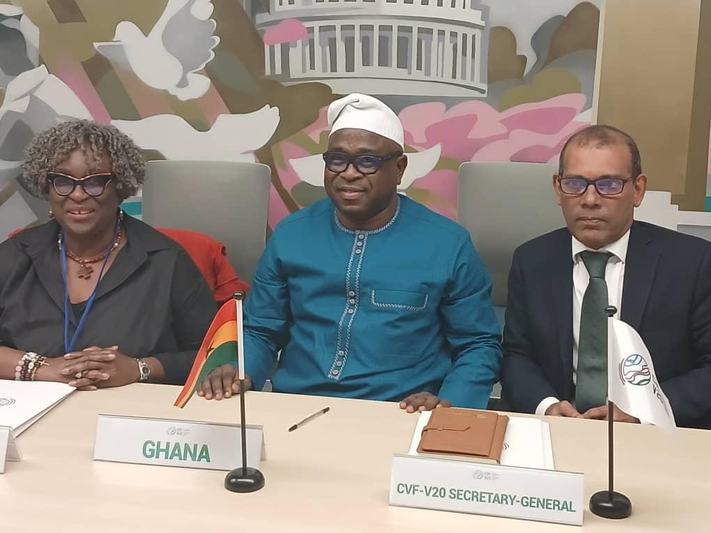 Ghana champions Climate Resilience at CVF-V20 Board Meeting in Washington