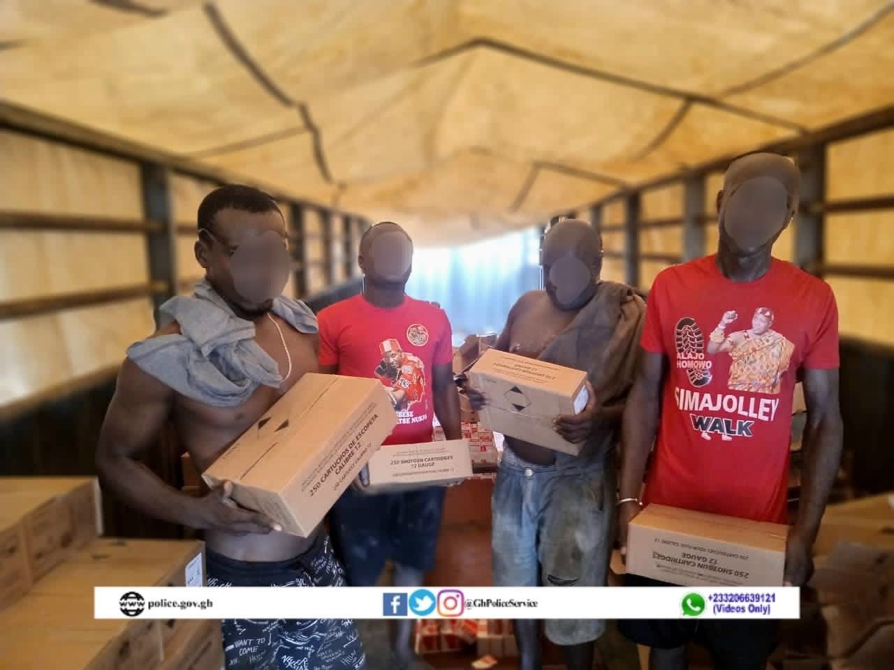 Eastern Region: Police arrest 12 suspects for possession of 598 cartons of cartridges at Nsakye