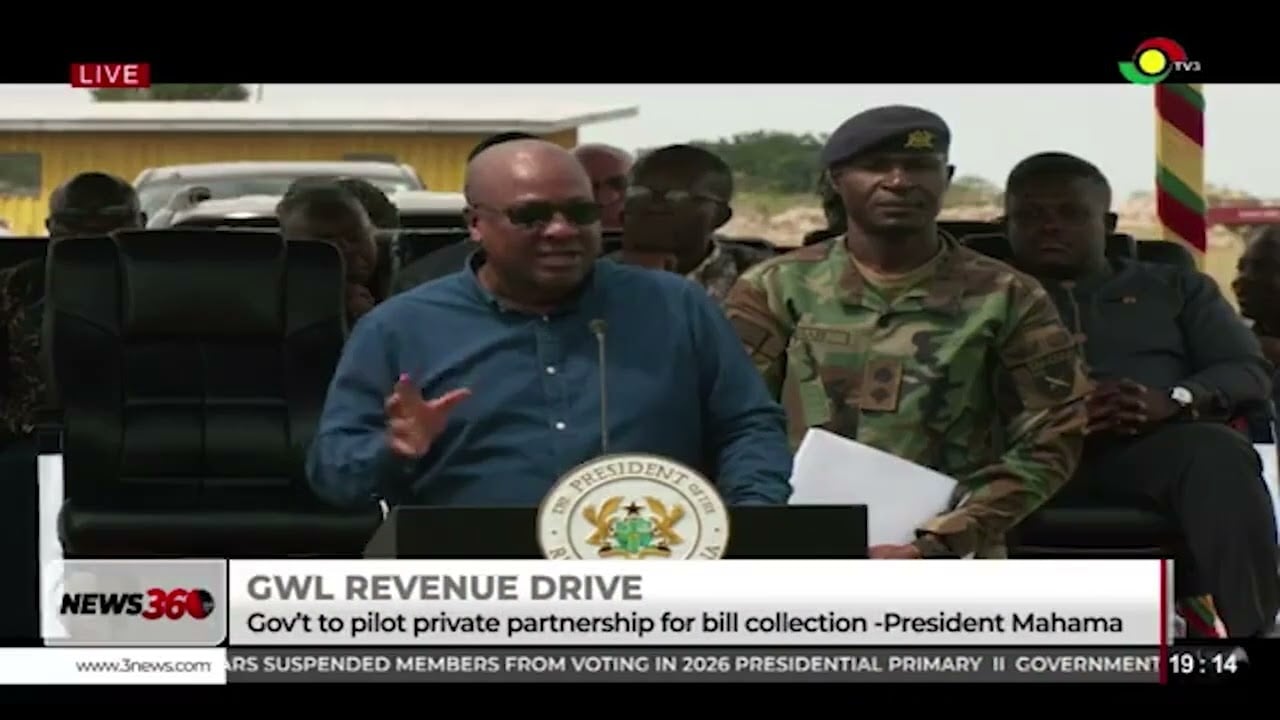 GWL revenue boost: Gov’t to pilot public-private partnership for water bill collection — Mahama