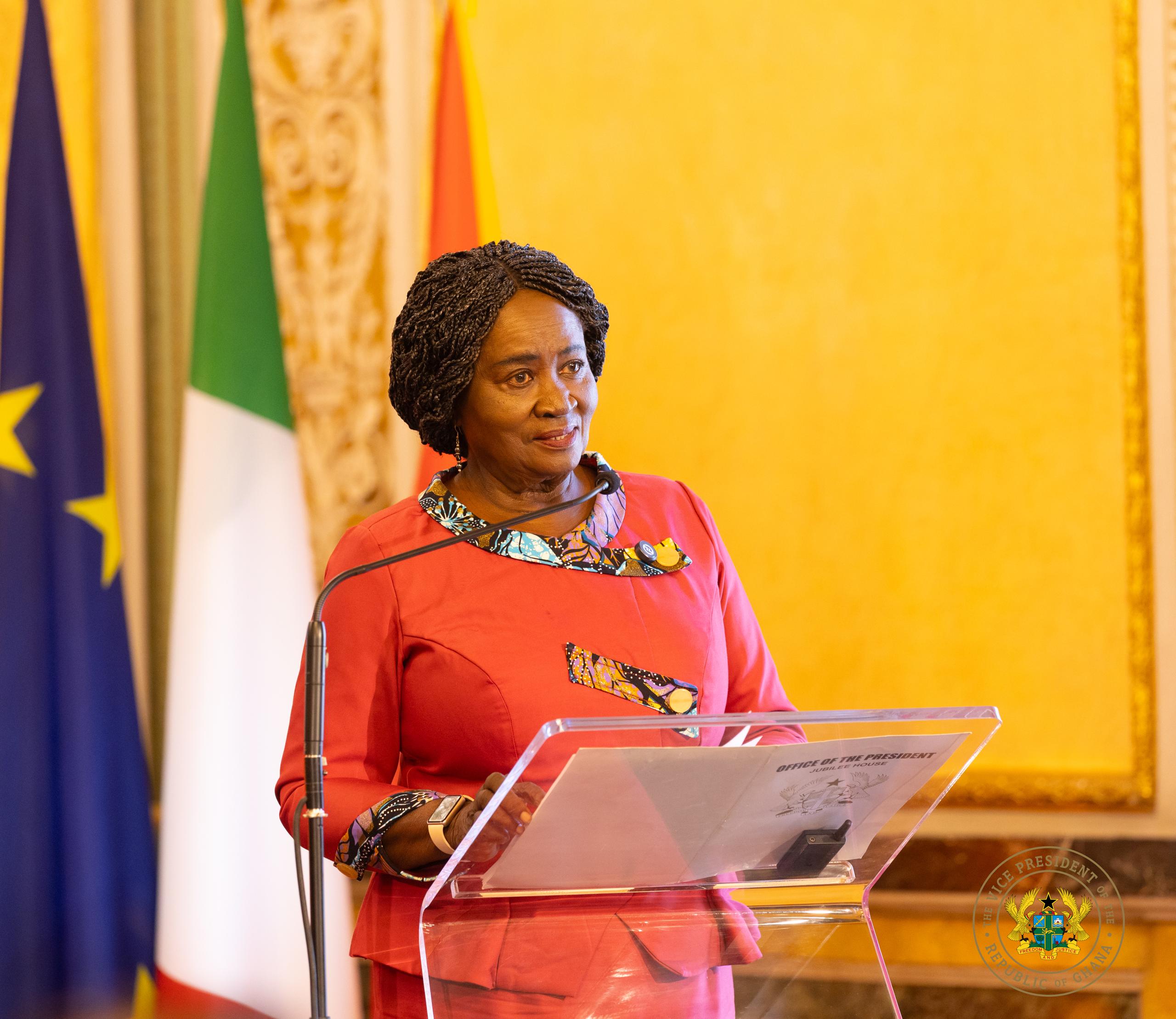 Full text: Veep Opoku-Agyemang’s address to Africa Growth and Opportunity–Research in Action Conference in Italy