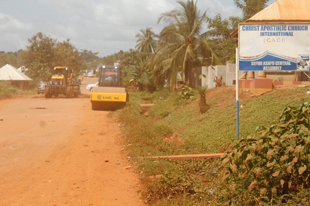 Bibiani Anhwiaso Bekwai Assembly regravels Humjebre–Akwaso Road to ease movement, curb armed robbery attacks