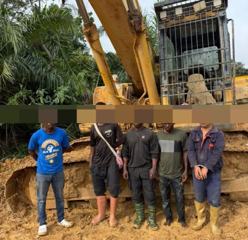 NAIMOS taskforce busts illegal miners in Birim North District of Eastern Region